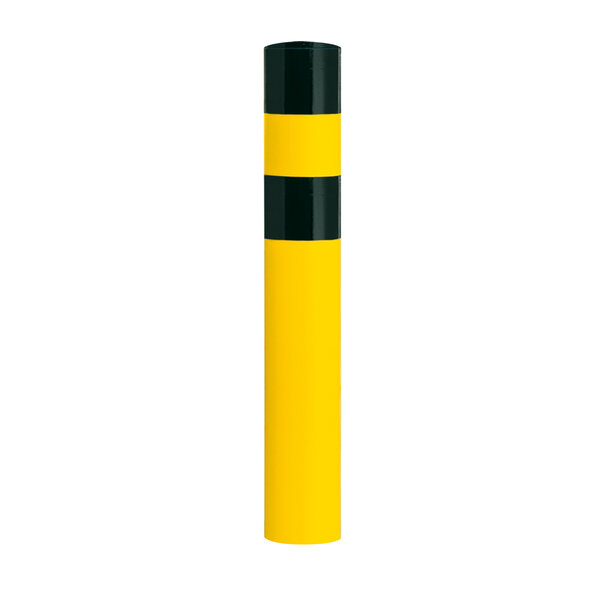 BLACK BULL poteau de protection Ø 194mm (XL) à bétonner - galvanisé à chaud et thermolaqué - jaune/noir