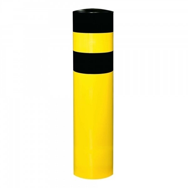 BLACK BULL rampaal Ø 323mm (3XL) om in te betonneren - thermisch verzinkt en gepoedercoat - geel/zwart