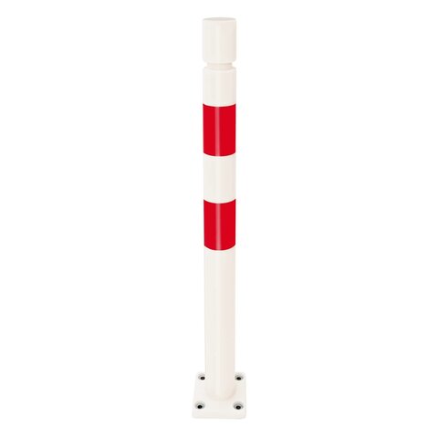 poteau de protection FLEX - Ø 80 mm - blanc/rouge