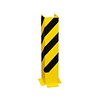 kolombeschermer - U-profiel 800 x 160 x 160 mm - zwart/geel gecoat