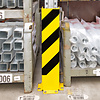 protecteur de colonne - profil U 800 x 160 x 160 mm - noir/jaune