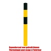 poteau de protection Ø 90mm (S) à bétonner - thermolaqué - jaune/noir
