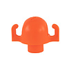 Cap with 2 hooks for rebar or fence pins