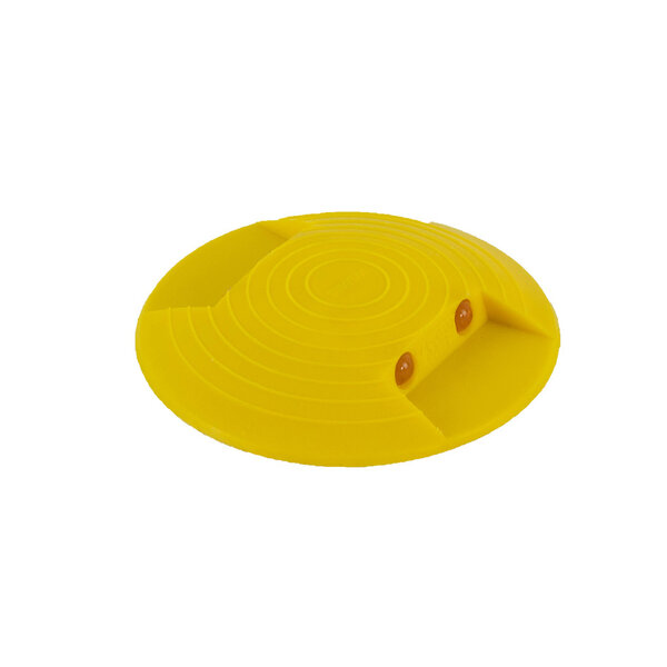  Réflecteur de sol rond jaune avec 4 réflecteurs