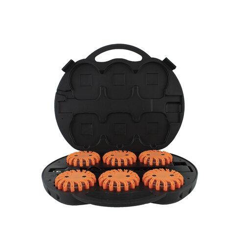 Case with 6 orange LED  rotorlights (incl. € 0.342 BEBAT)