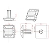 Flashing solar roadstud red/red (€ 0.057 BEBAT incl.)