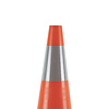 Traffic cone PU - 75 cm high with black base - Class 2