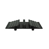 Kabelgoot/sleuf "Medium" 30 x 85 x 9 cm - zwart zonder deksel + 24 reflecterende katogen