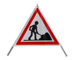 Roll-up road signs