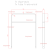 Platstaal fietsbeugel 750 x 1150 mm met dwarsbuis + RAL 7043