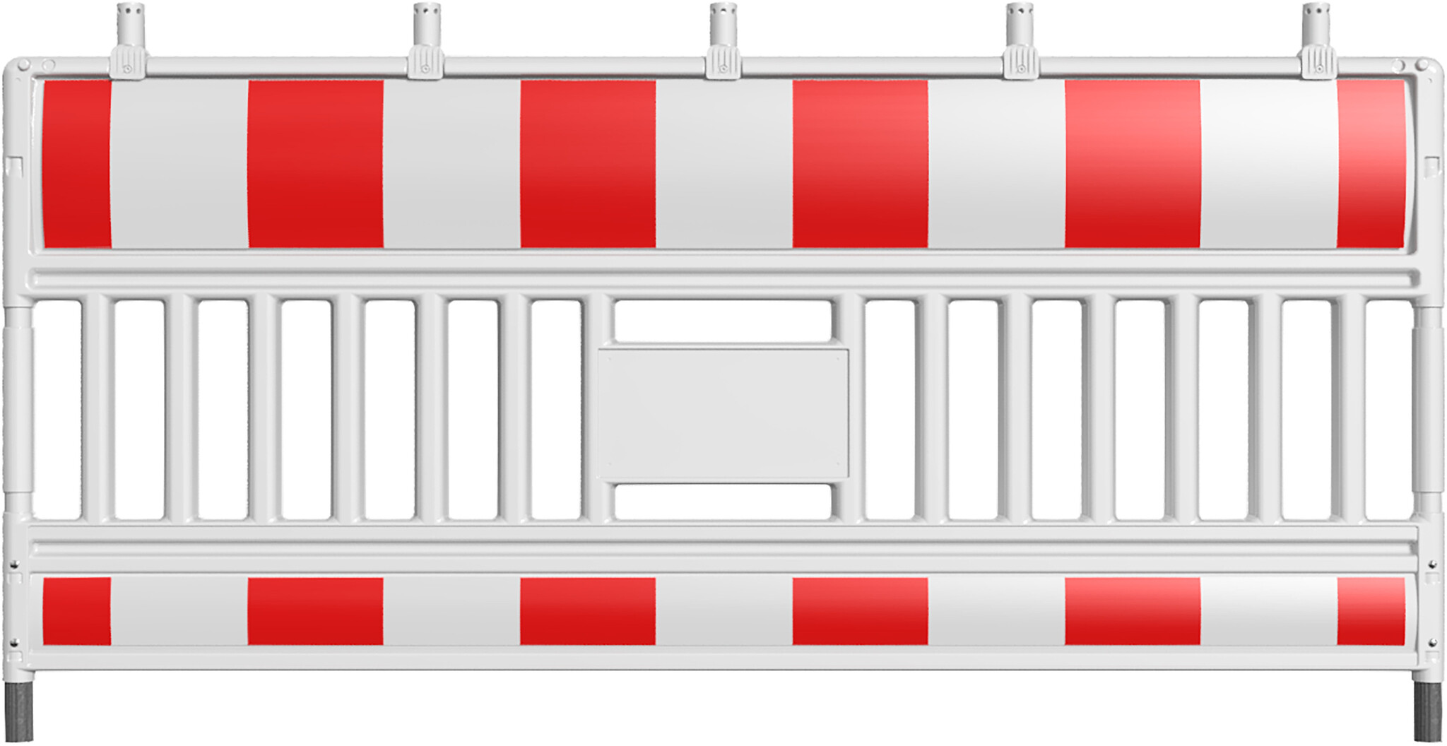 Barrière de chantier 'Euro Barrier' - blanc/rouge - 1100 x 2100 mm