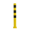 Steel collision protection bollard + base plate 1500 mm