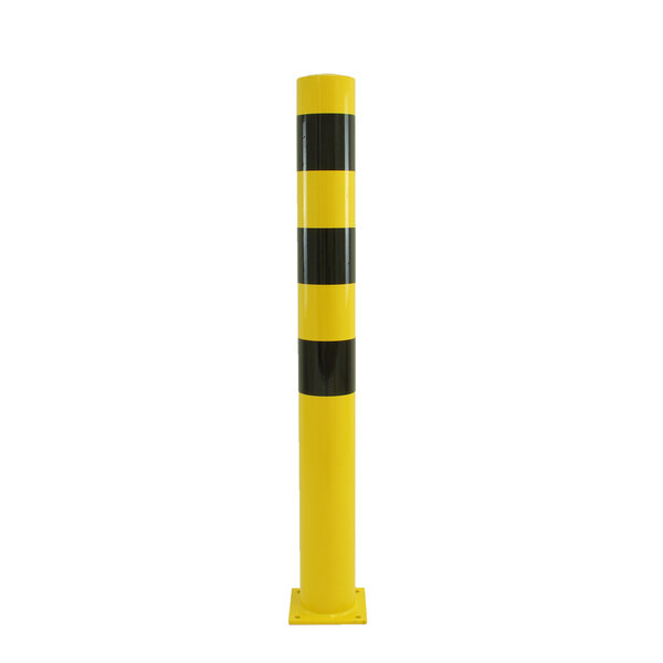  Steel collision protection bollard + base plate 1500 mm