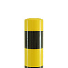 Steel collision protection bollard + base plate 1500 mm