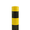 Steel collision protection bollard + base plate 1000 mm