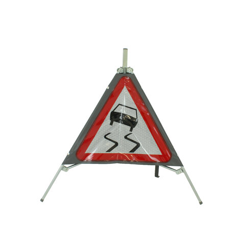 Signalisatiebord 'TRIPAN' - bord A15 - SLIPGEVAAR - opvouwbaar