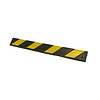 Protection d'angle caoutchouc - jaune/noir - 800 x 100 x 8 mm