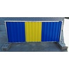 Construction barrier 'Brussels' - yellow/blue - 2200 x 1060 mm