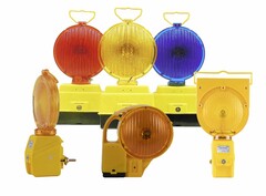 Road warning lamps - barricade lamps - synchronised lamps