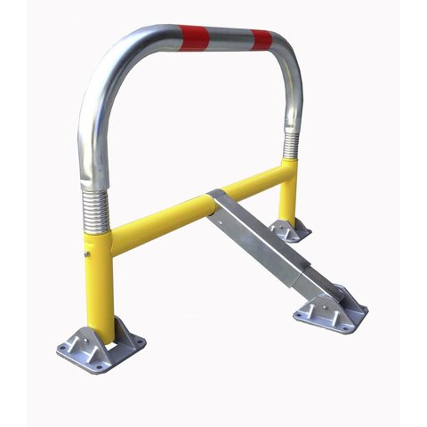 Parking barrier with springs and cylindrical safety lock 970 x 405 x 650-Ø 60 mm