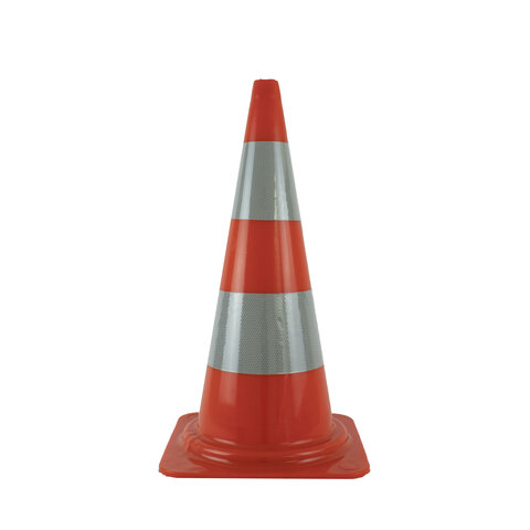 Cône de signalisation 75 cm PVC - Classe 2