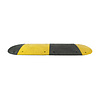 Traffic speed bump 'SLOWLY' 3 cm black end element