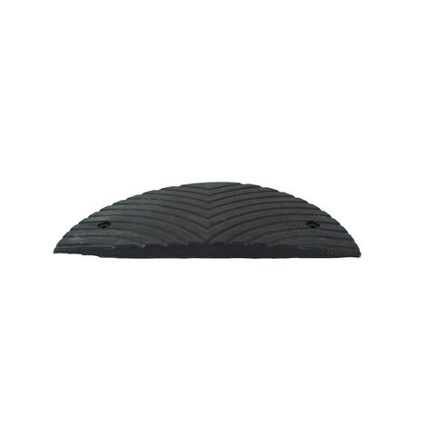 Traffic speed bump 'SLOWLY' 3 cm black end element