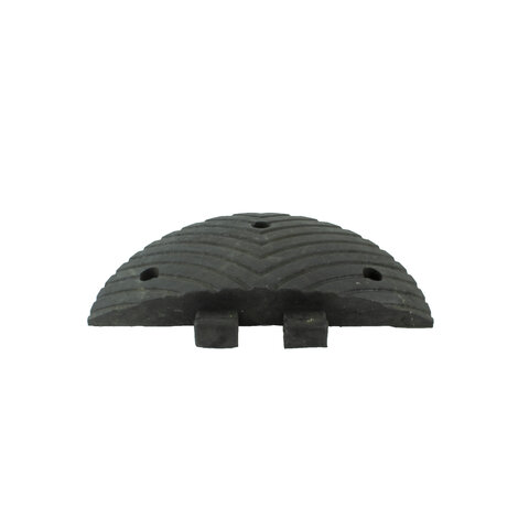 Traffic speed bump 'SLOWLY' 6 cm black end element