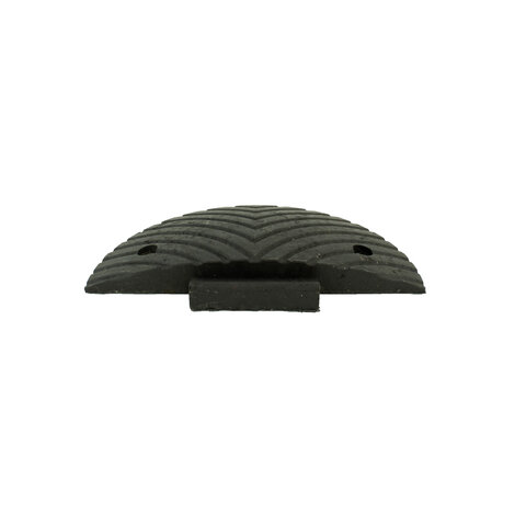 Traffic speed bump 'SLOWLY' 5 cm black end element