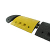 Traffic speed hump 'SLOWLY' 7 cm black end element