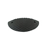Traffic speed hump 'SLOWLY' 7 cm black end element