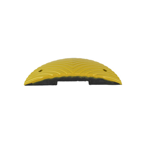 Traffic speed hump 'SLOWLY' 7 cm yellow end element