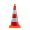 Cône de signalisation monopièce 75 cm - entièrement réfléchissant + SB 250