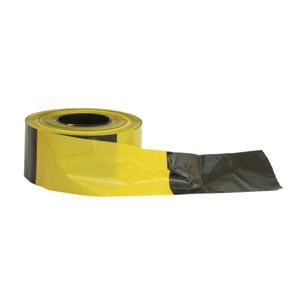  Ruban de signalisation SUPERSTRONG  500 m noir/jaune