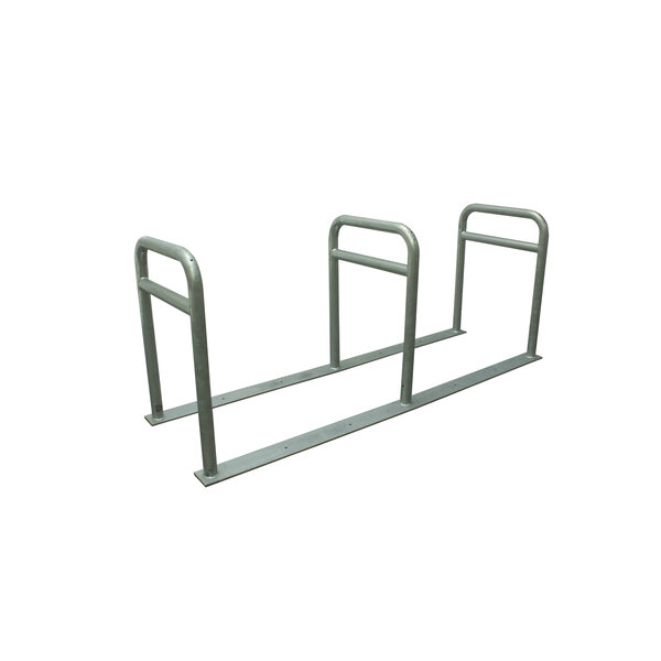  Bicycle rack with 3 loops and crossbar - 2000 x 600 x 800 mm