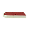 Modular traffic island red center element