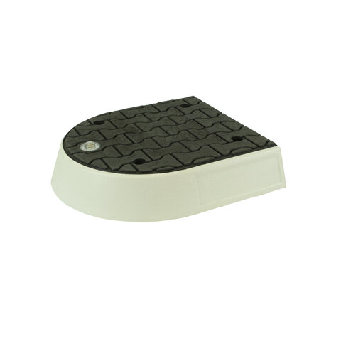 Modular traffic island black end element