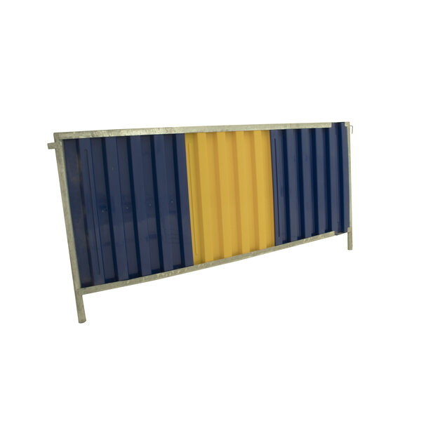  Barrière de chantier 'Bruxelles' - jaune/bleu - 2200 x 1060 mm