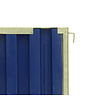 Barrière de chantier 'Bruxelles' - jaune/bleu - 2200 x 1060 mm