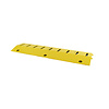 Traffic speed bump with teeth for one-way traffic