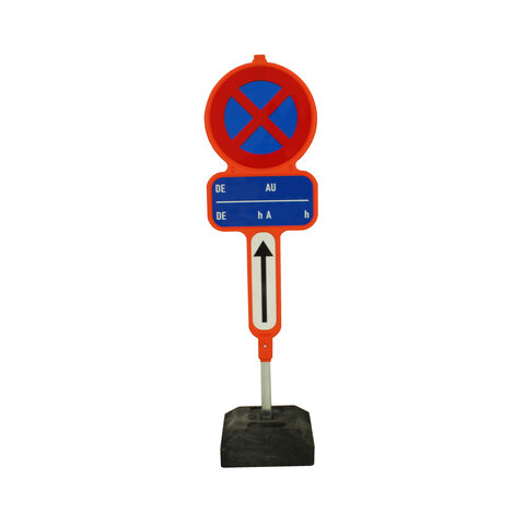 Parkeerverbodsbord E3 - Frans - pijl omhoog