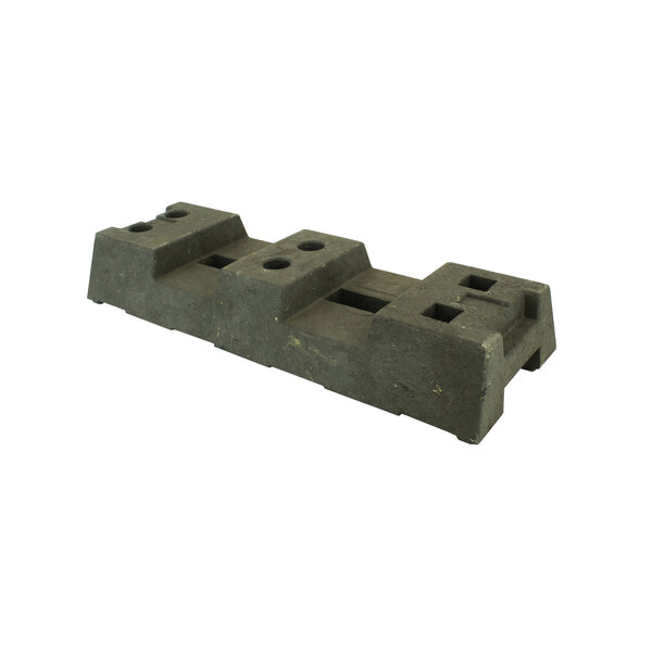  Socle pour clôtures de chantier en PVC recyclé - 16 kg -  (HERAS)