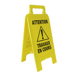  Chevalet de signalisation "Attention travaux en cours"