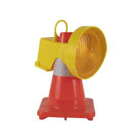  Werflicht - werflamp voor verkeerskegels - Geel (incl. Recupel)