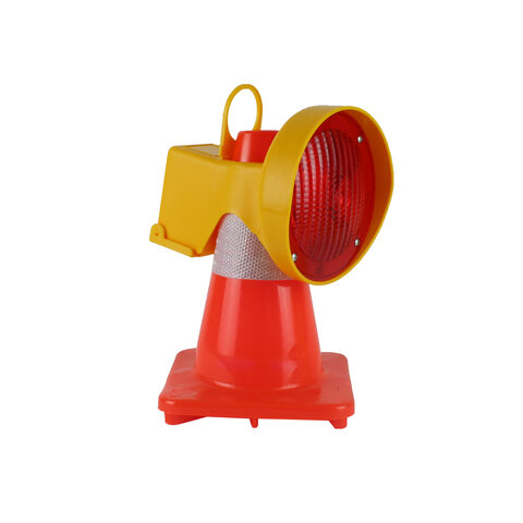 Warning lamp for traffic cones - Red (incl. Recupel)