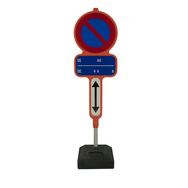  Balise anti-stationnement temporaire E1 - français- double flèche