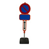 Temporary parking prohibition sign E1 - blank - double arrow