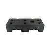 Socle pour clôtures de chantier en PVC recyclé - 22 kg -  (HERAS)