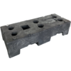 Construction fence base in recycled PVC - 22 kg -  (HERAS)