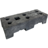 Socle pour clôtures de chantier en PVC recyclé - 22 kg -  (HERAS)